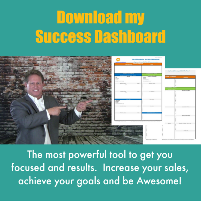 Download Mike's Success Dashboard to increase your sales & grow business